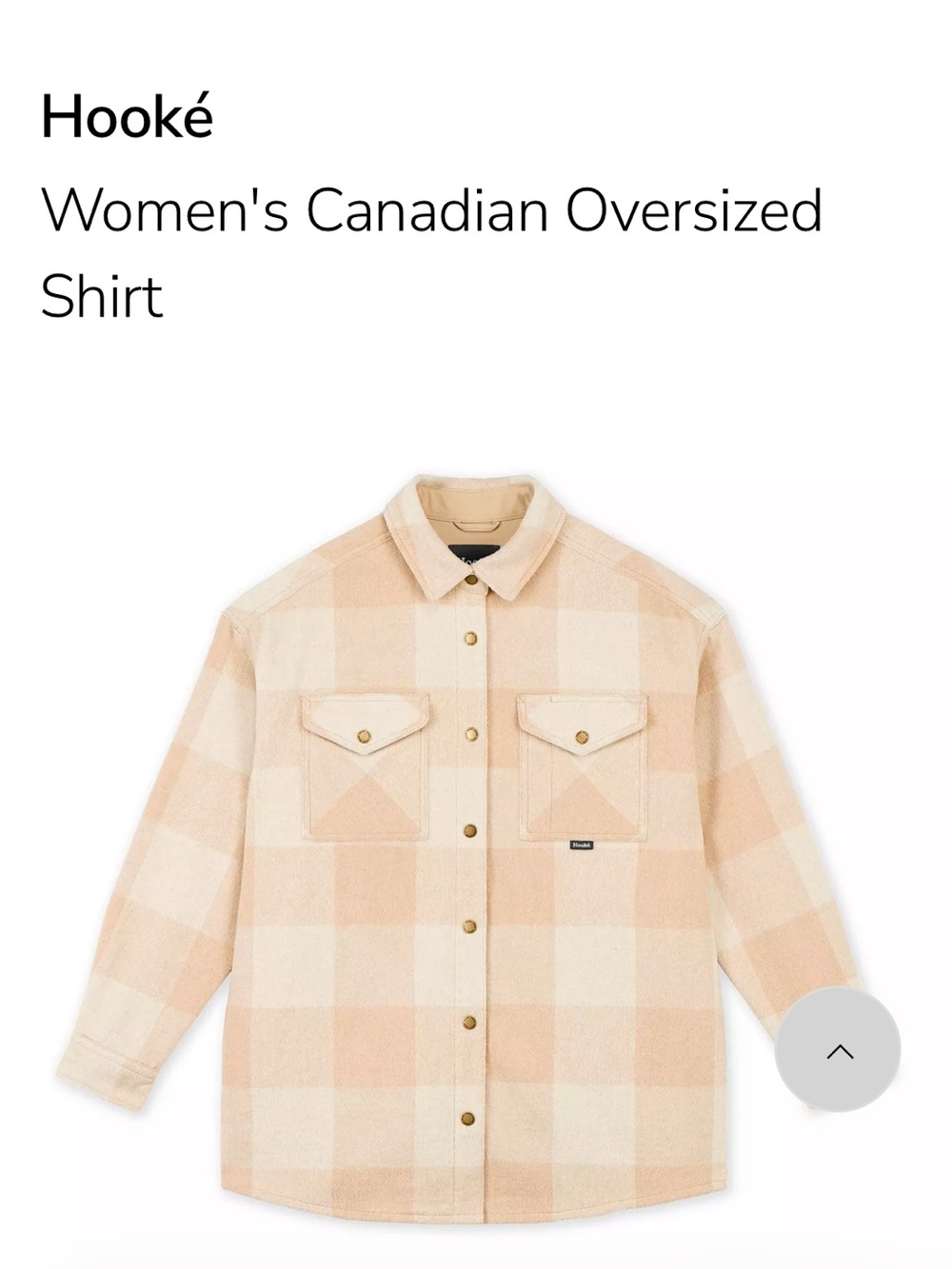 Women's Oversized Utility Shirt Jacket - Cream & Tan